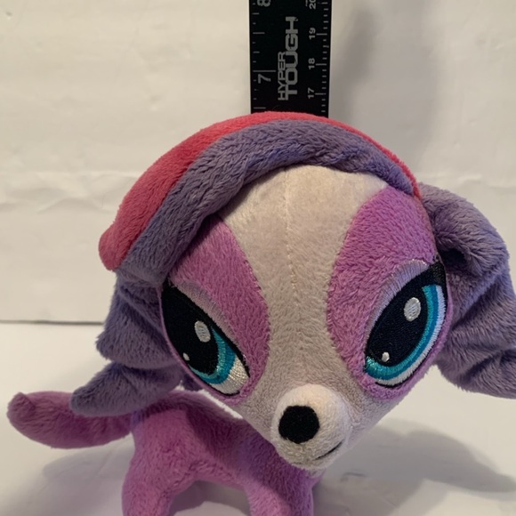 Littlest Pet Shop Plush Zoe Trent Purple Dog Stuffed Animal LPS - Picture 8 of 12